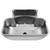 Bebedero Aluminio Gris B-61