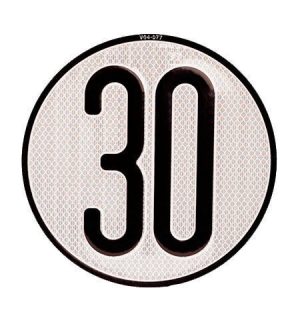 Placa limite velocidad 30 km/h