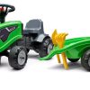 JUGUETE TRACTOR DEUTZ FAHR 5D CON REMOLQUE