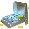 Peldaño para escalera abatible para remolques o cubas