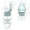 Asiento neumático SUPER CONFORT 12V con Calefacción