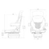 Asiento Grammer Compacto Comfort M con Suspensión Neumática con compresor de 12v MSG 93/521 - PVC
